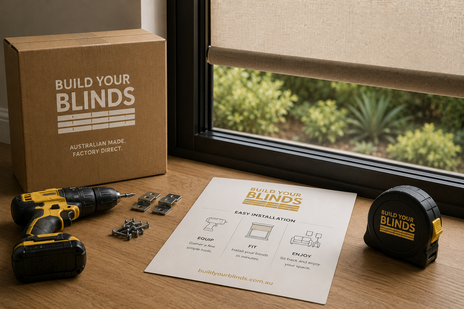 DIY install your blinds